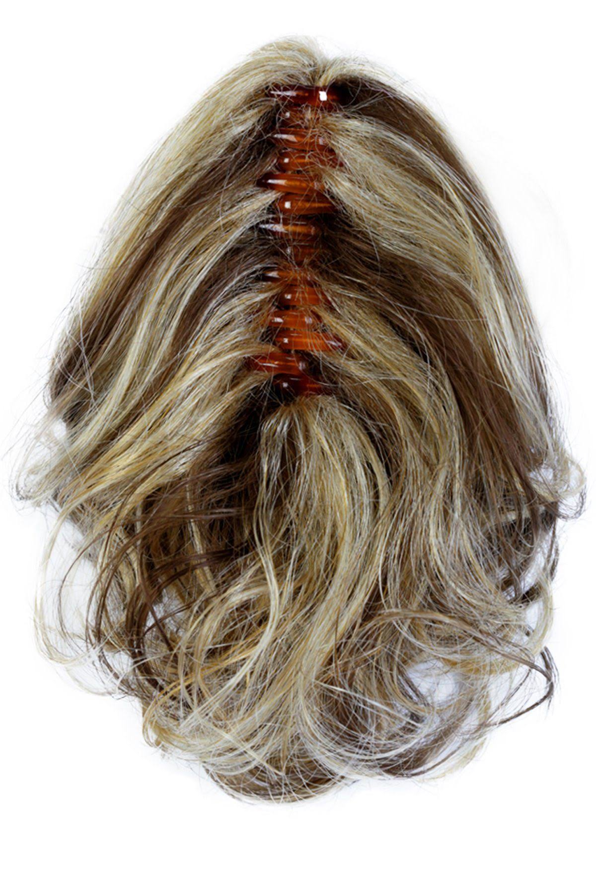 Blonde 9 inch Ponytail Spring Clip V396