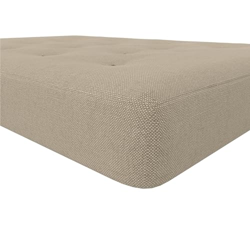 Dark Gray Polyester Linen Full Futon Mattress X177