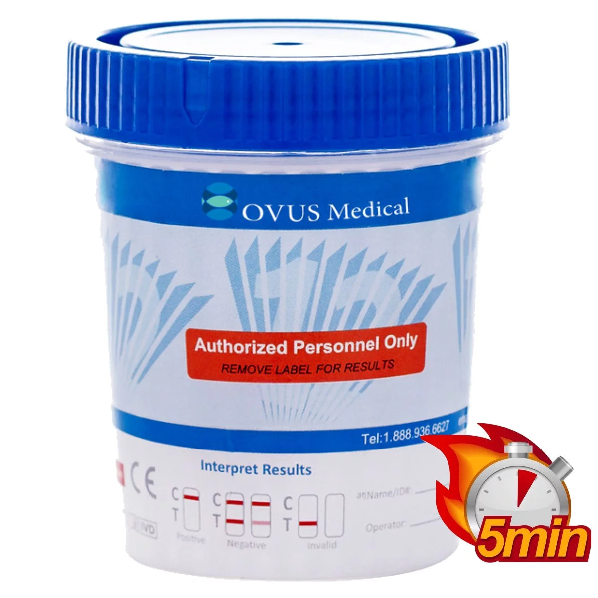 8 Panel Urine Drug Test Cups (100 Cups) A4036