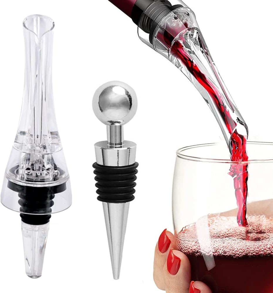 Wine Decanter Drying Stand with Cleaning Brush and Beads W440