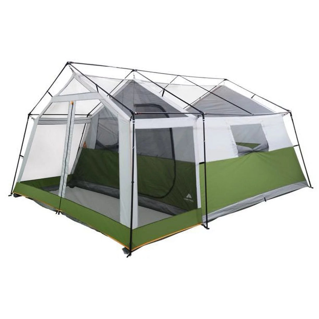 8-Person Family Cabin Tent with Screen Porch, Green T4384