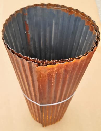 Rustic Corrugated Metal Wainscoting (Rusted - 10 Foot Roll) P47650