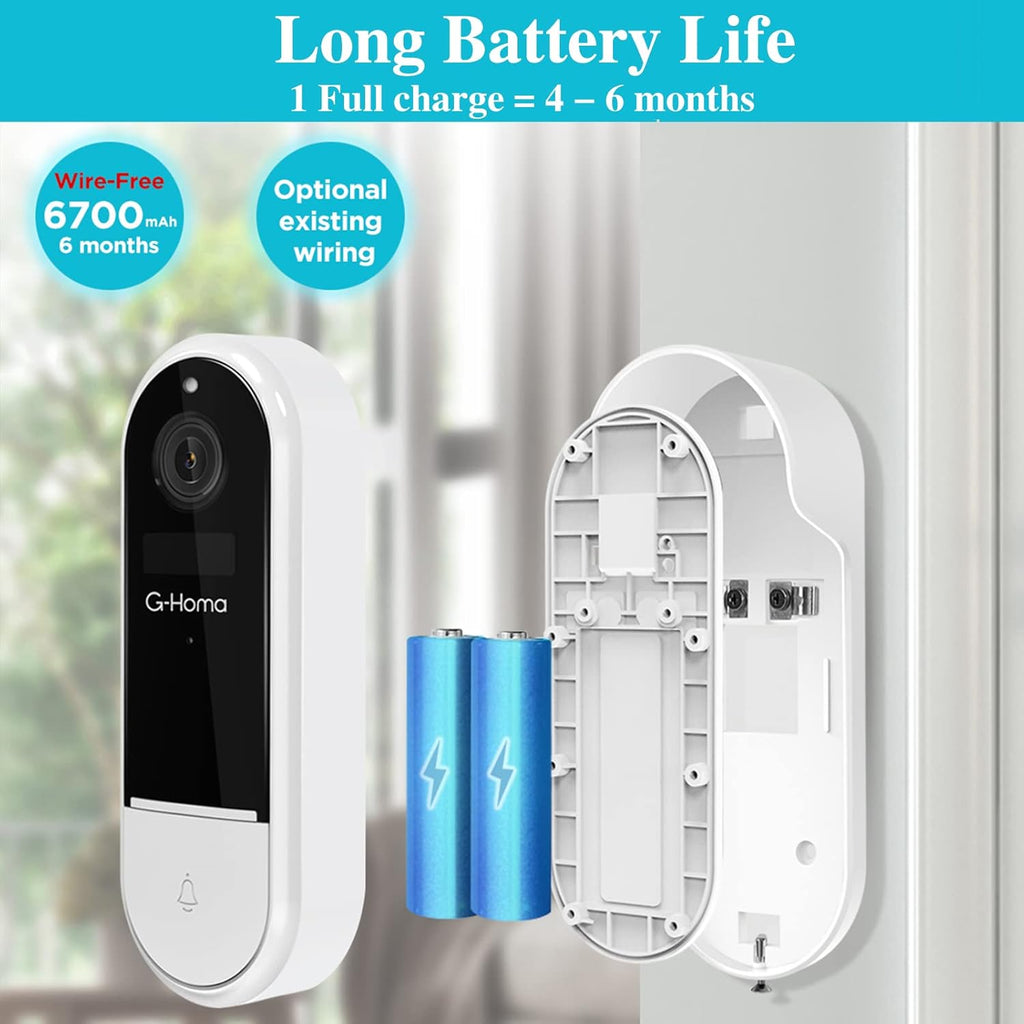 Wireless WiFi Video Doorbell Camera with Motion Detector U801