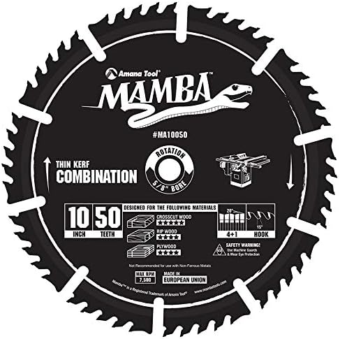 10 Inch 50T Carbide Tipped Circular Saw Blade Pack of 2 V433