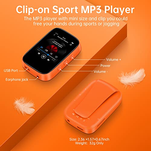 32GB Bluetooth Clip-on Mp3 Player Black N55011