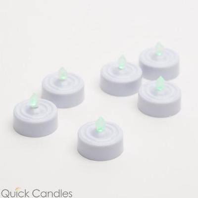 Flameless LED Tealight Candles Green Set of 72 P76377