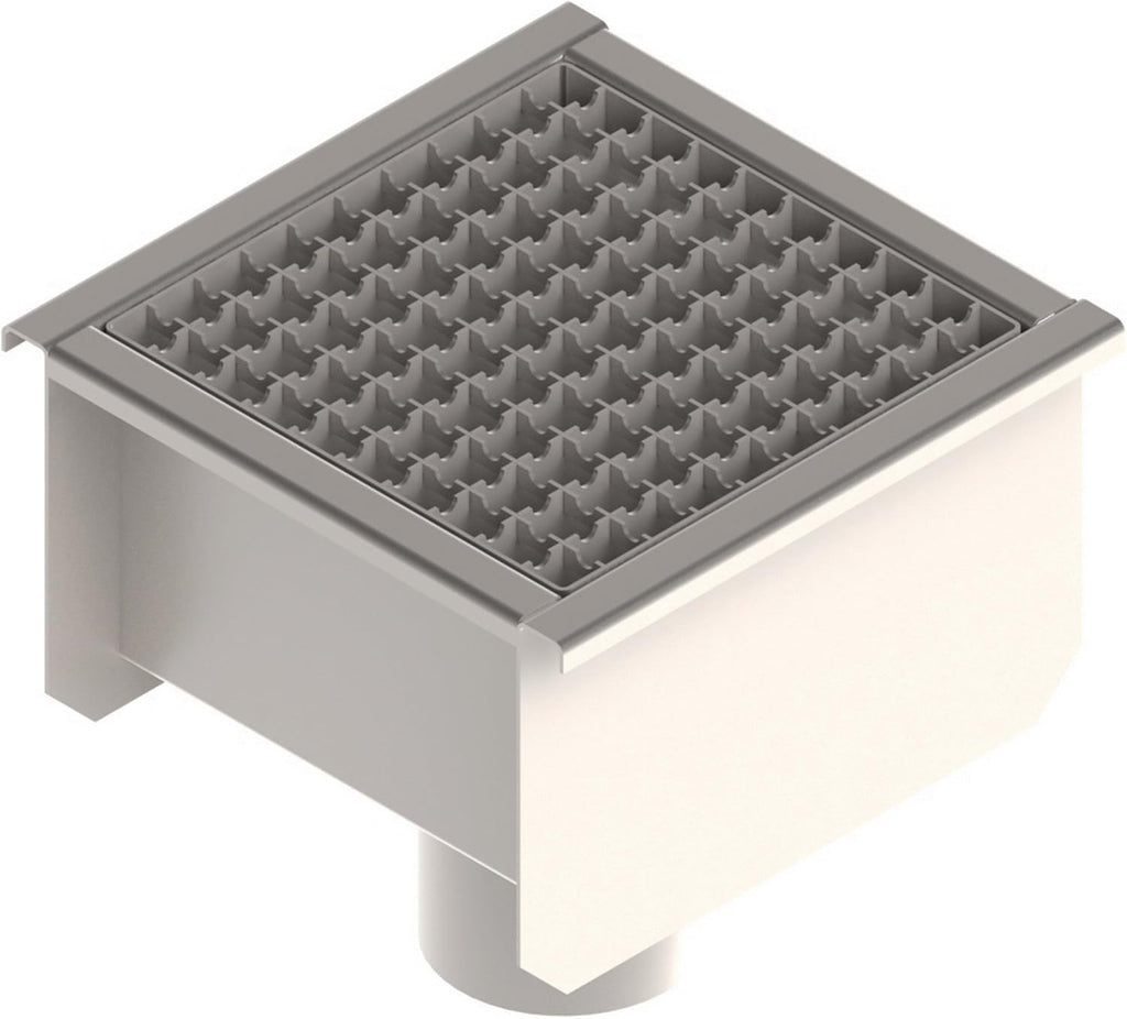12x12 Stainless Steel Floor Drain with Anti Slip Grate R241948