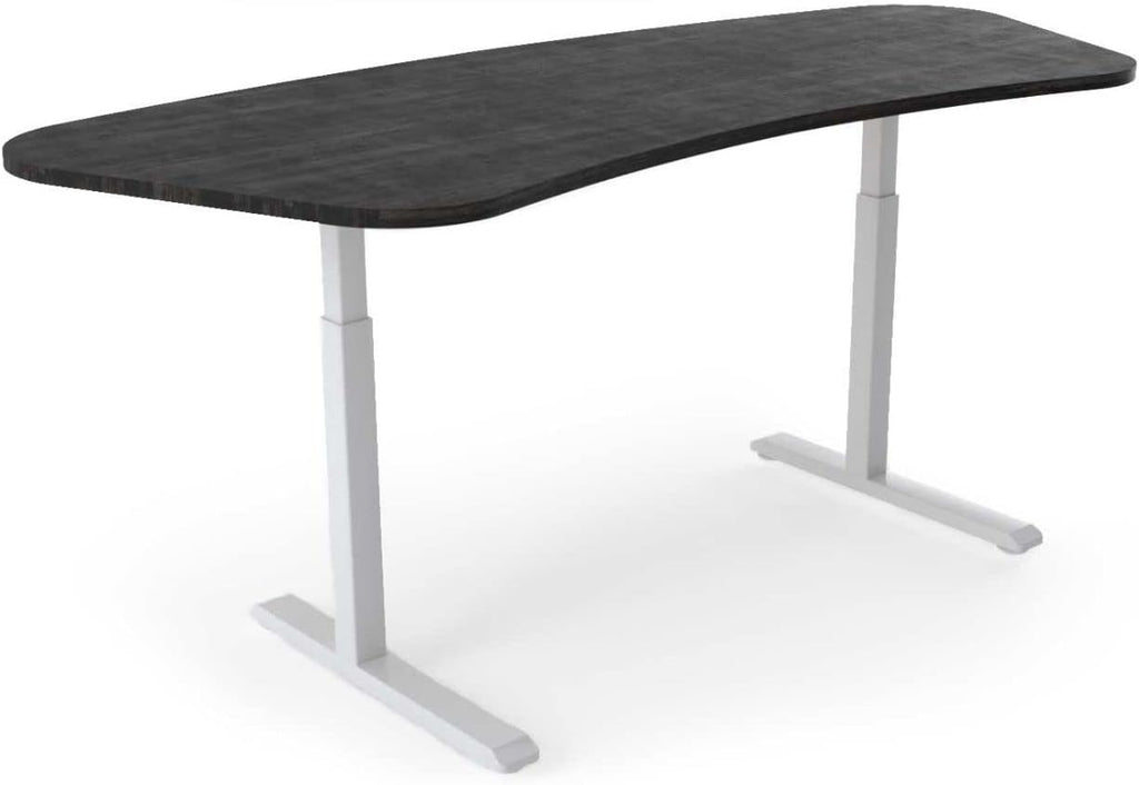 Electric Stand-Up Desk, 62" x 25" Bamboo Top, Height Adjustable E1180