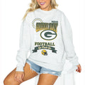 Ash Green Bay Packers Pullover Sweatshirt K4156