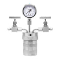 300ml Hydrothermal Synthesis Autoclave Reactor with polytetrafluoroethylene Lining Pressure Gauge V85501