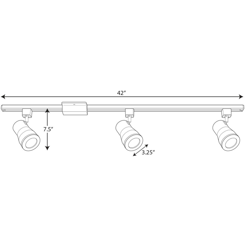 AC LED Track Large Kit, Satin White E9401