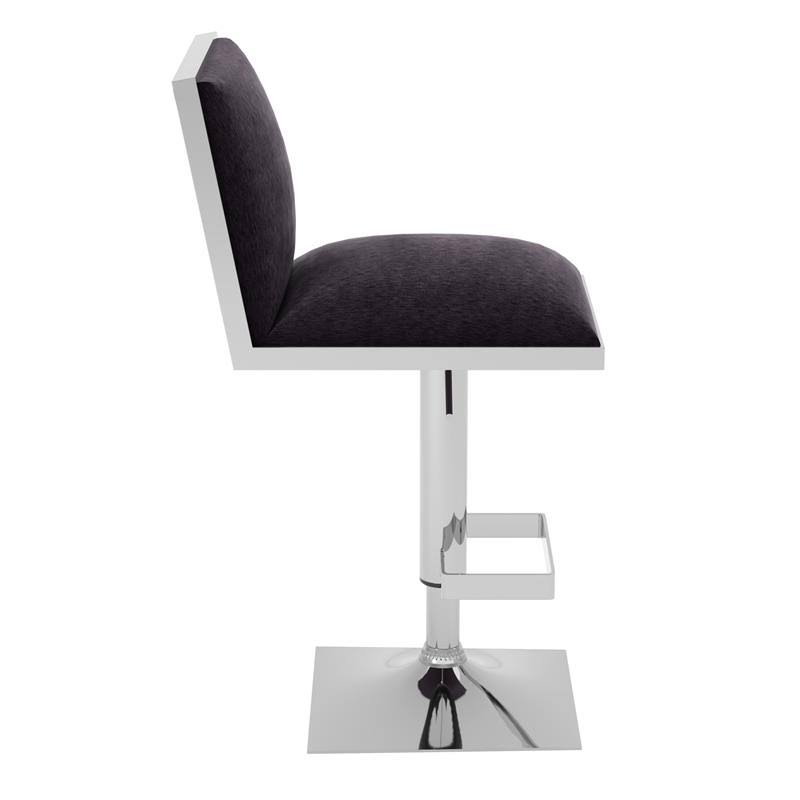 Black Metal Adjustable Barstool (Set of 2) E775