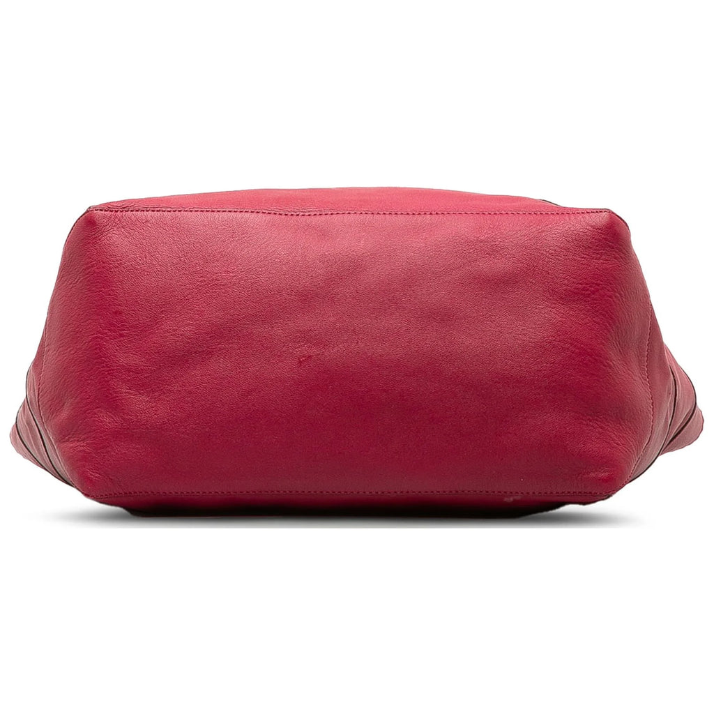 Pink Calf Leather Tote Bag O6117