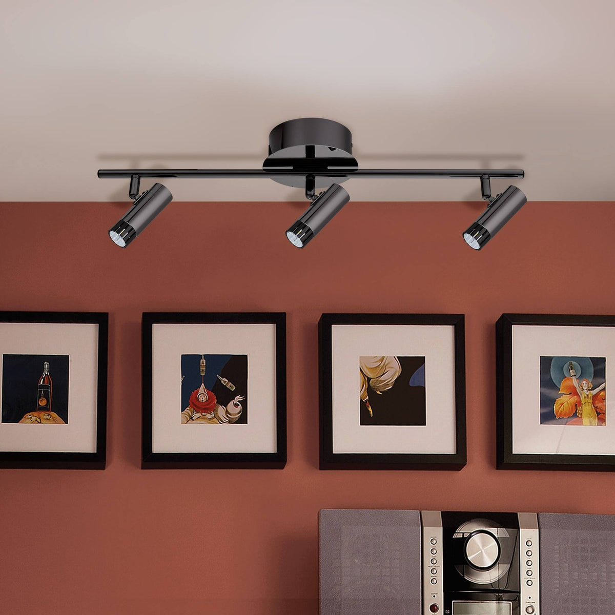 Black Chrome LED Track Light G7295