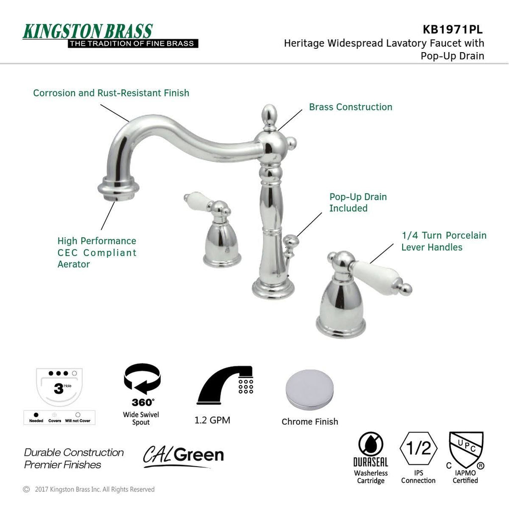 Antique Brass Widespread Bathroom Faucet E252913