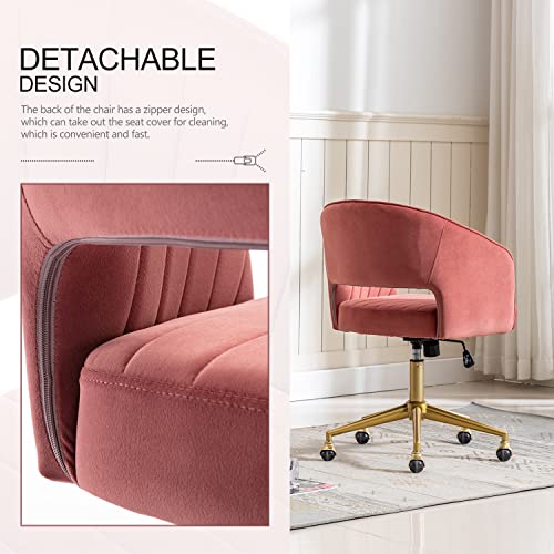 Velvet Ergonomic Upholstered Desk Chair D81119