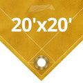 10 oz Tan Canvas Tarps 20' x 20' V851