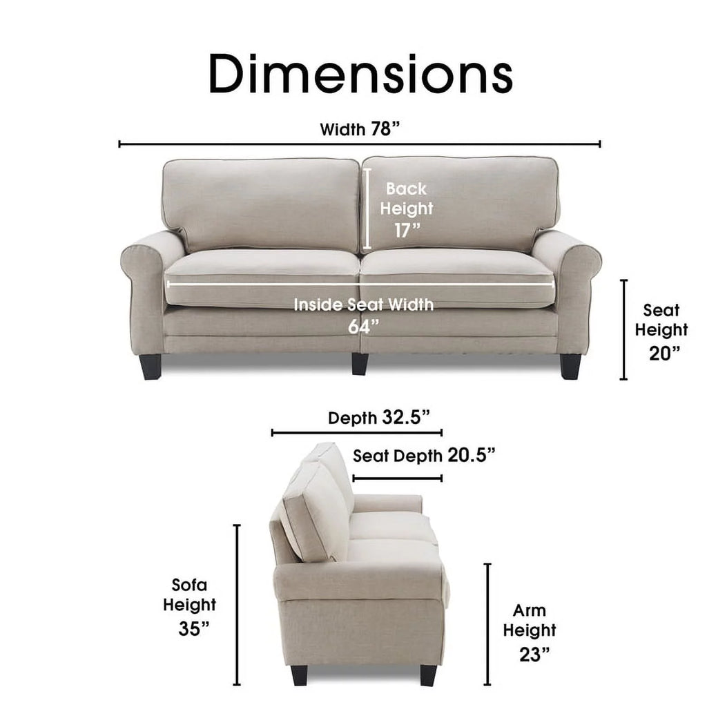 Light Gray Fabric Sofa O50656