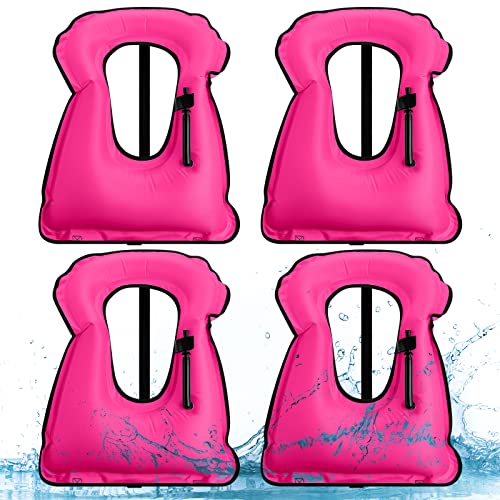 4 Pcs Inflatable Snorkel Vest W7014