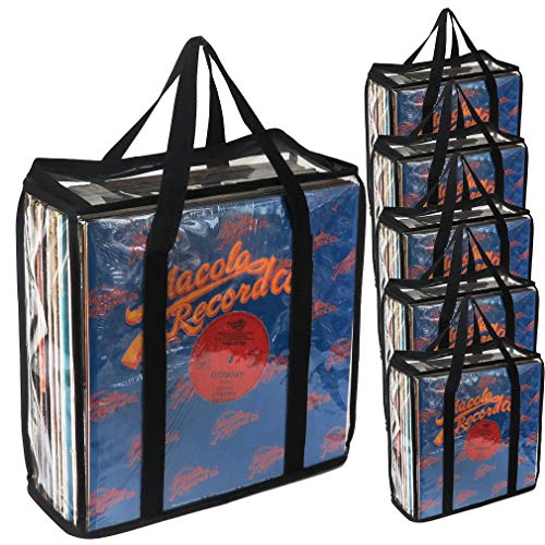 Vinyl Record Storage Cases 6 Pack Clear PVC Z3200