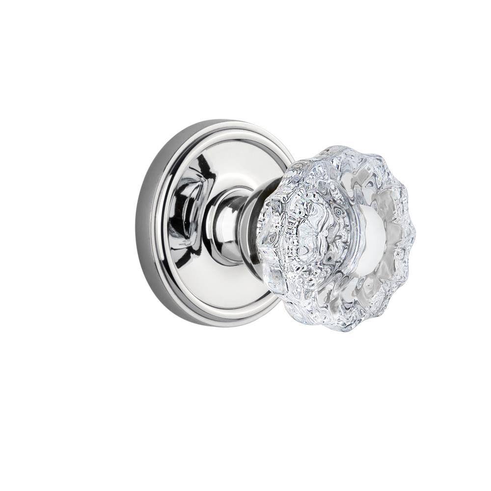 Single Dummy Knob with Crystal Knob - Bright Chrome K943037