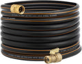 Giraffe Hybrid Garden Hose 50ft x 5/8" with Shut off Valve, Flexible, Heavy Duty, Leakproof, Lightweight Water Hose Pack of 2 U16878