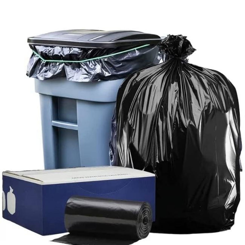 50 Count Black Trash Bags on Rolls P5708