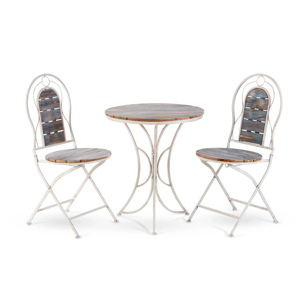 3-Piece Steel and Wood Bistro Set K47816
