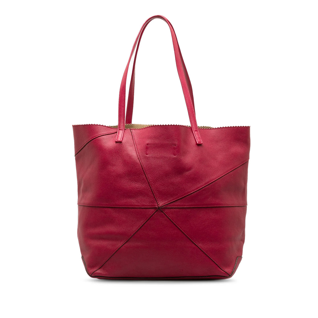 Pink Calf Leather Tote Bag O6117