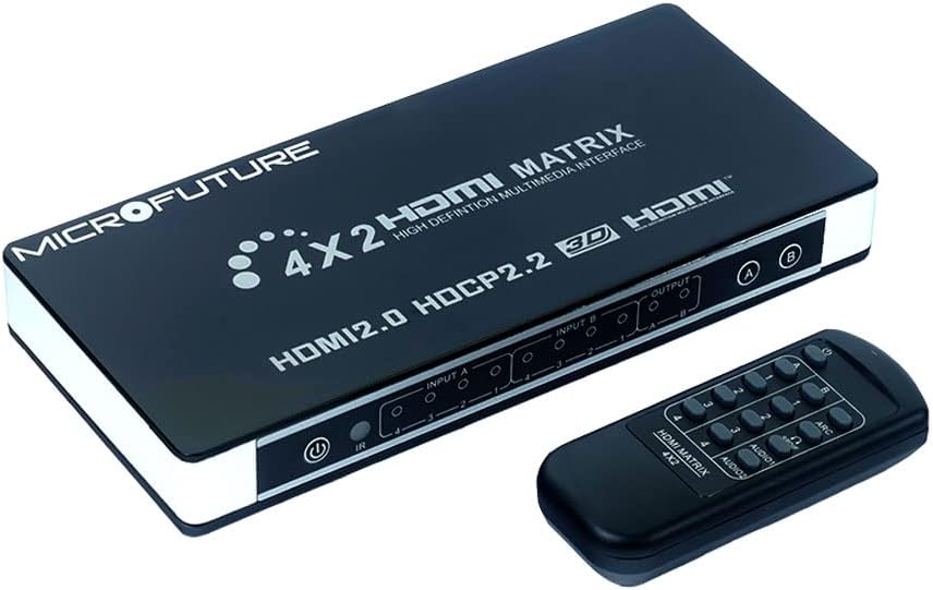 4x2 4K@60Hz HDMI Matrix Switcher Splitter with ARC Y4026