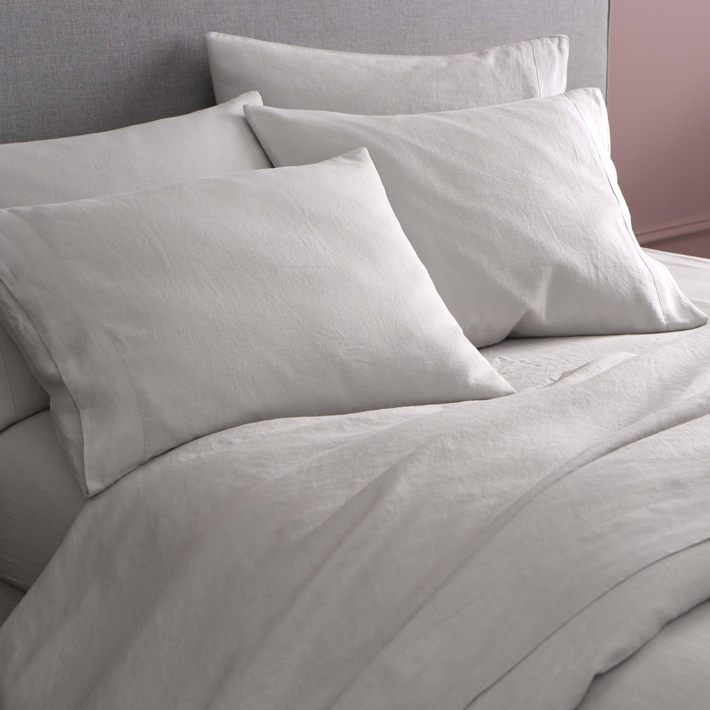 California King French Linen Duvet Cover J338