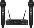Wireless Microphone System with Dual UHF Cordless Handheld Dynamic Mic K312