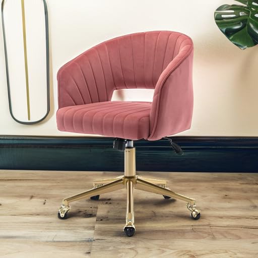 Velvet Ergonomic Upholstered Desk Chair D81119