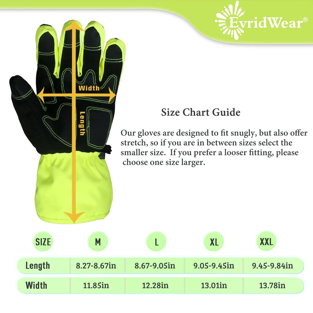 Waterproof Ski Gloves, 3M Thinsulate Winter Gloves (M, Black) W108