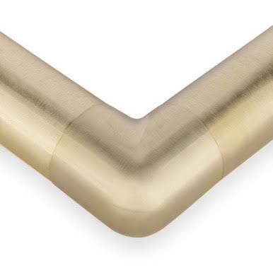 Satin Brushed Brass 90 Degree Flush Elbow Fitting C75293