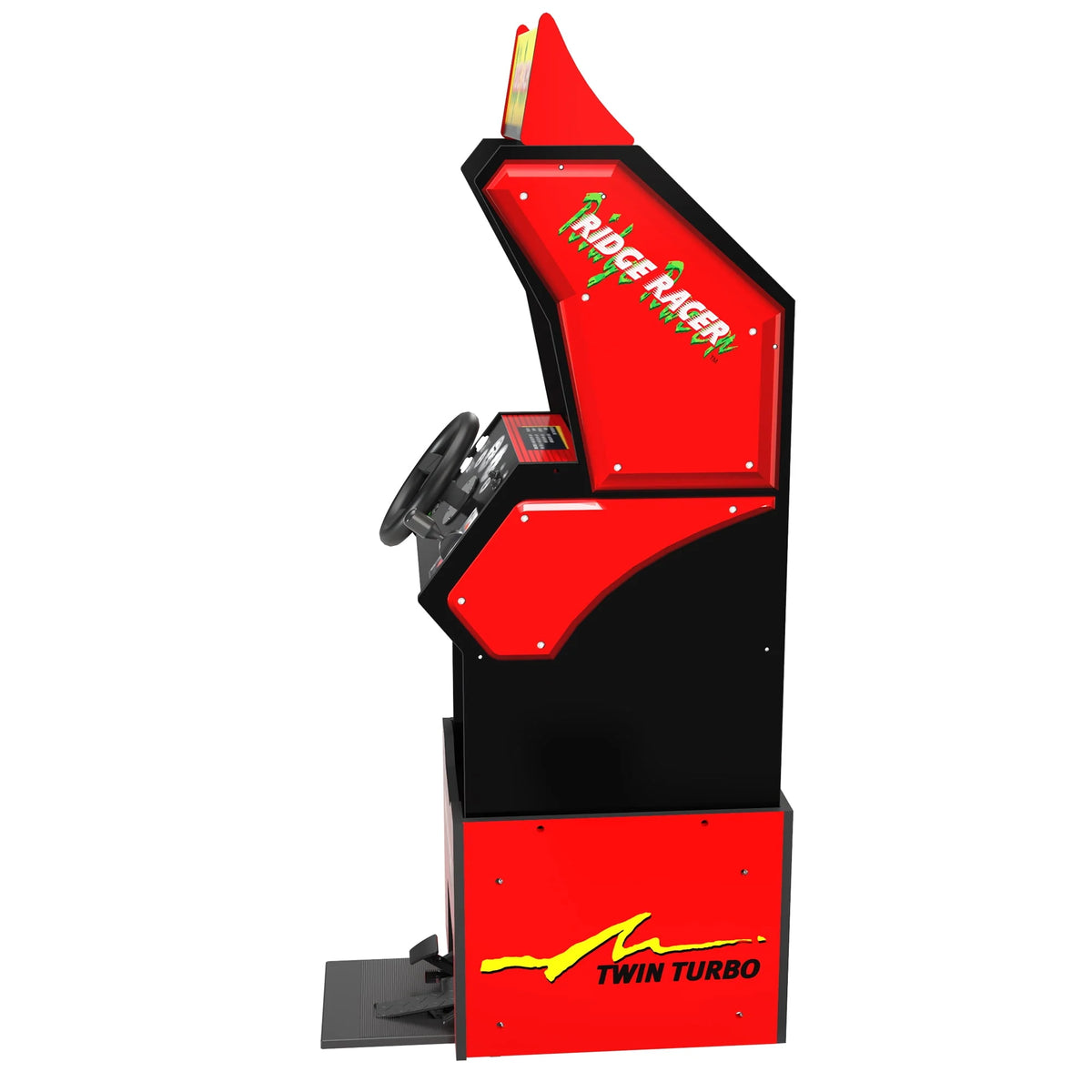 5 Games in 1 Arcade with Rumble Steering Wheel and Lit Marquee M25323