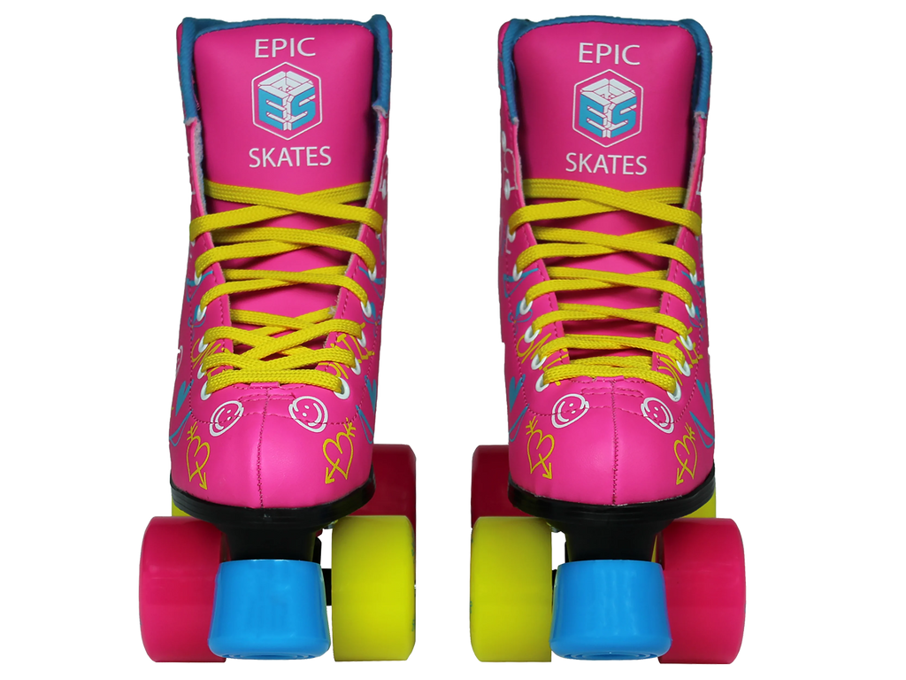 Blush Quad Roller Skates - Size 8 S7459