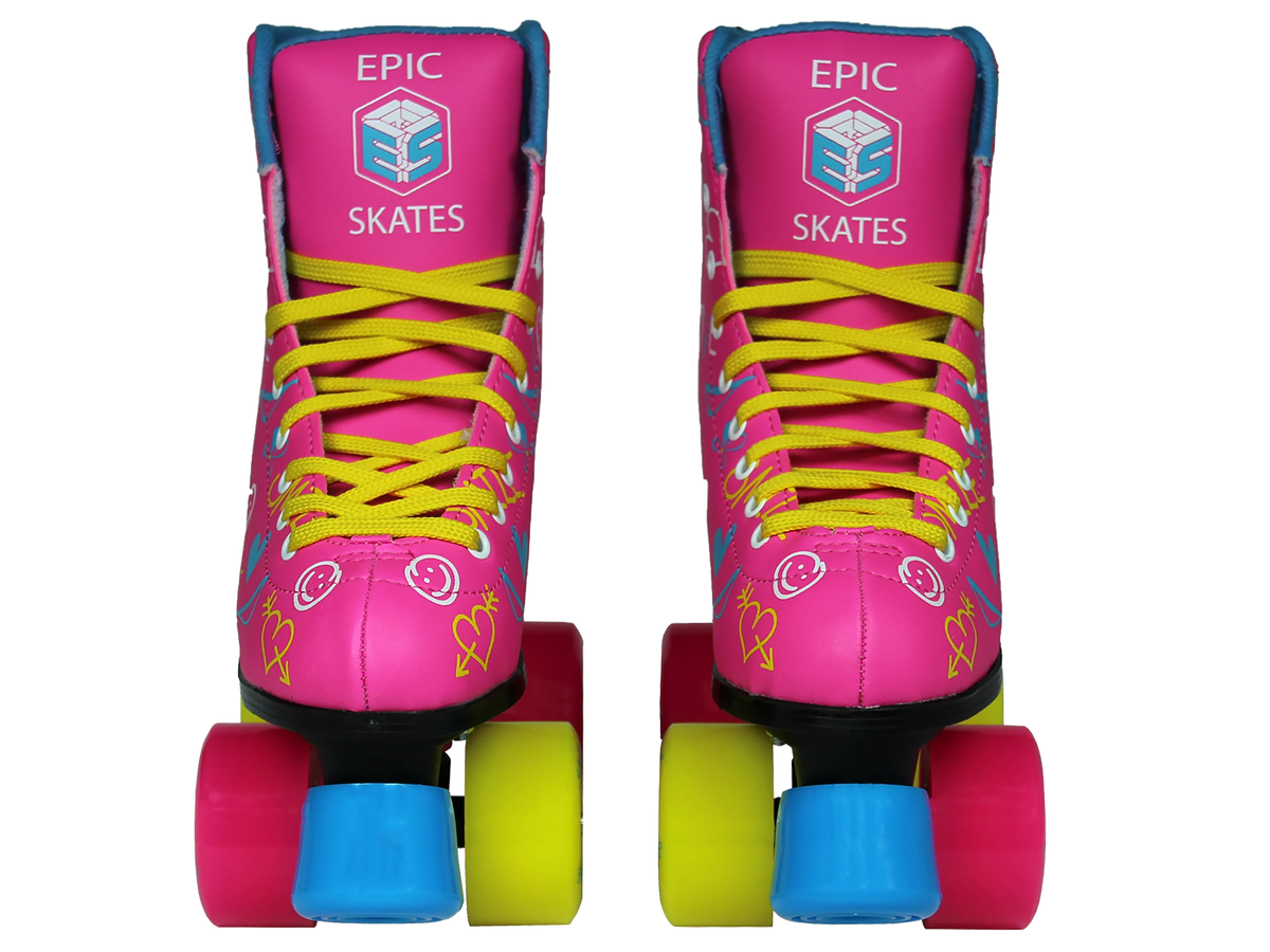 Blush Quad Roller Skates - Size 8 S7459
