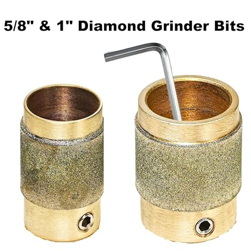 110V Electric Glass Grinder Tool with 5/8'' and 1” Grinder Bits S50975