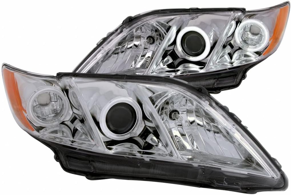 Projector Headlights with Halo Chrome for Toyota Camry 2007 2008 2009 X759774