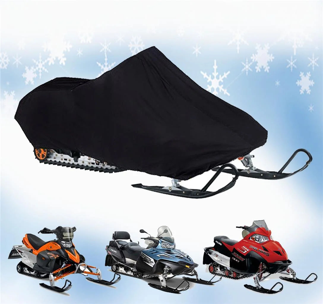 200 Denier All Black Snowmobile Cover A6994