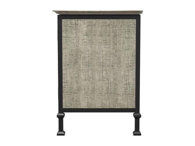 Industrial Wood 72-Inch TV Stand in Weathered Oak K245615