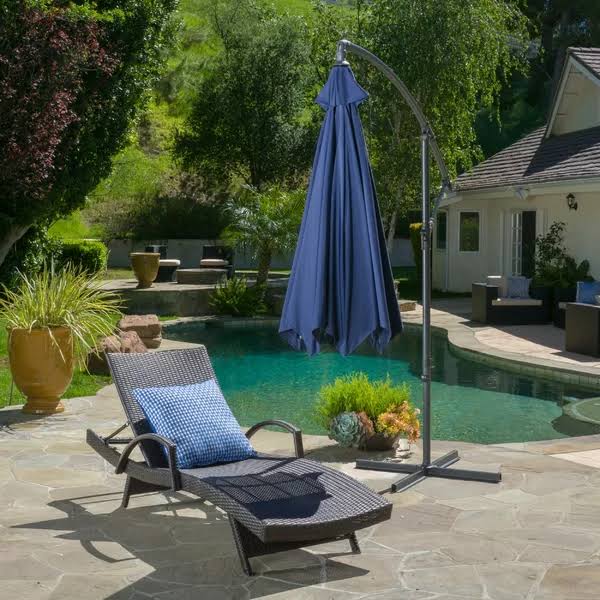 Navy Blue Cantilever Umbrella Z726731