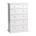 White 6 Drawer Chest P82239