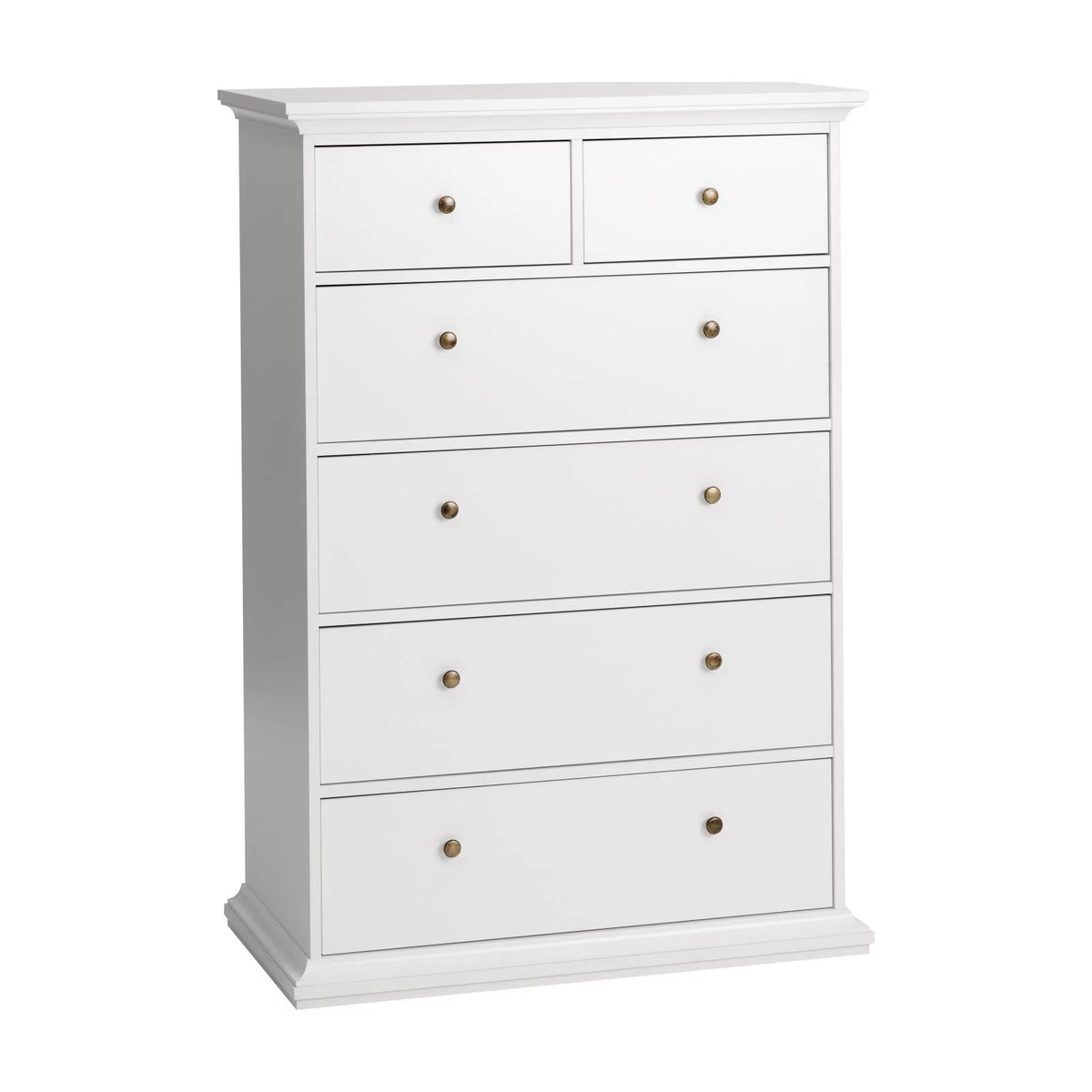 White 6 Drawer Chest P82239
