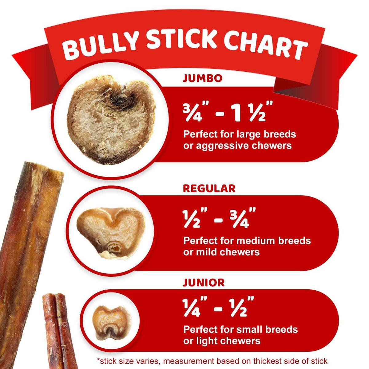 Bully Sticks For Medium Dogs G617611