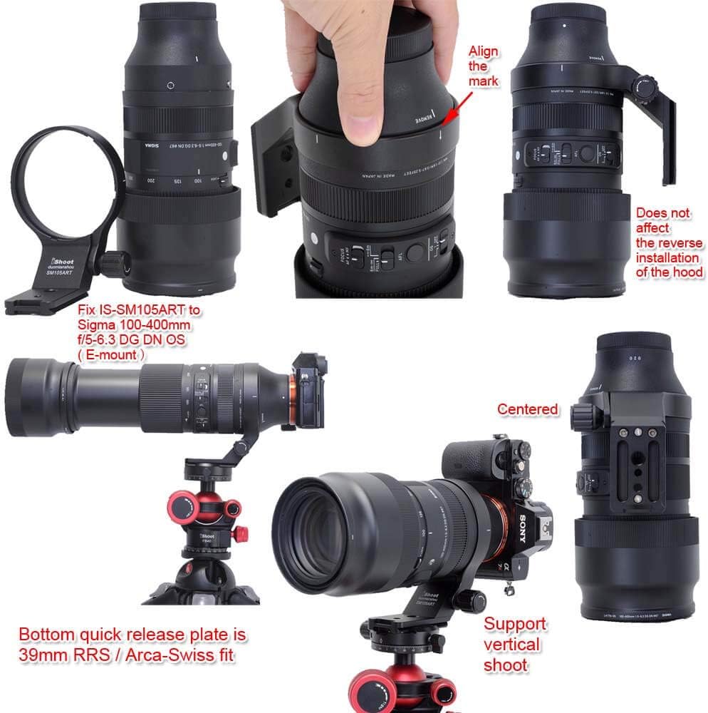 Lens Collar Tripod Mount Ring with Arca Fit Plate U714840