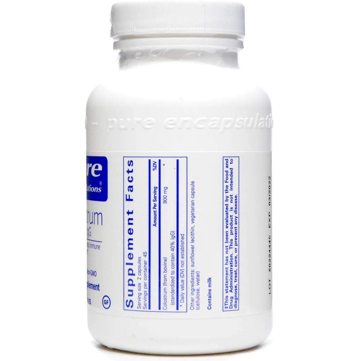Colostrum 40% IgG 450 mg A579