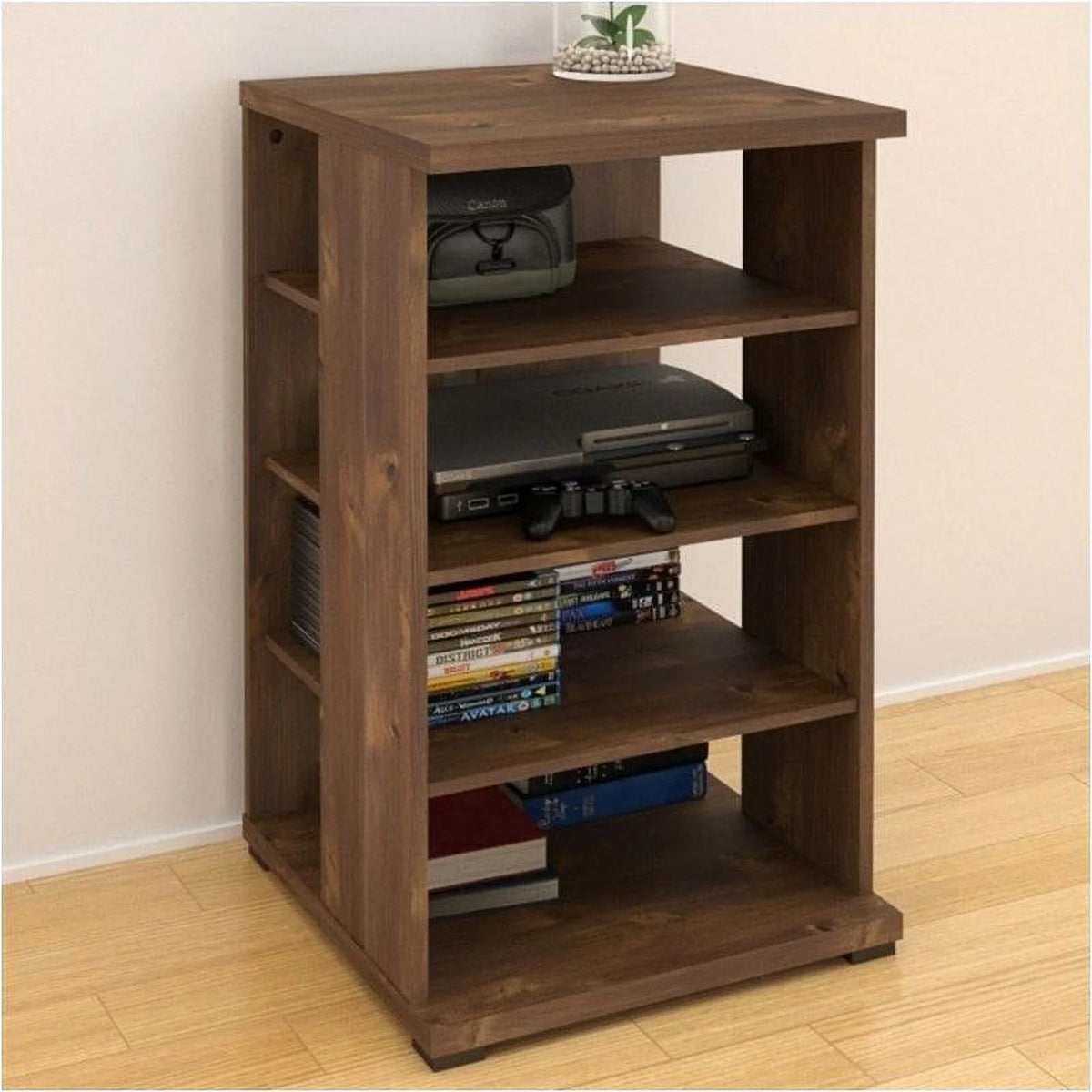 32" Tall 4 Shelf Audio Video Media Tower Stand U13887