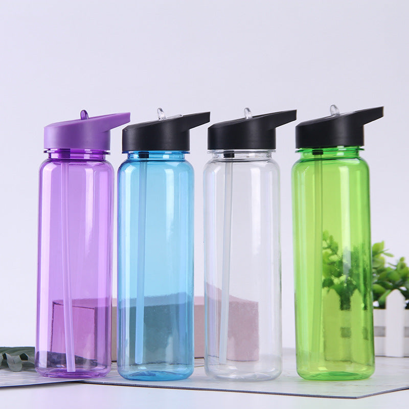 2 Pack Clear 27 oz Plastic Sports Bottle I6203
